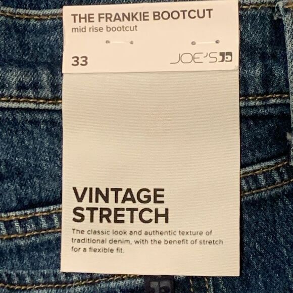 JOE’S jeans, NWT, mid rise, boot cut, men’s, size 33 waist - Picture 7 of 14